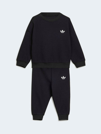 Dsiney Kidz - adidas Originals Black Waffle Texture Top and Joggers Set image 2