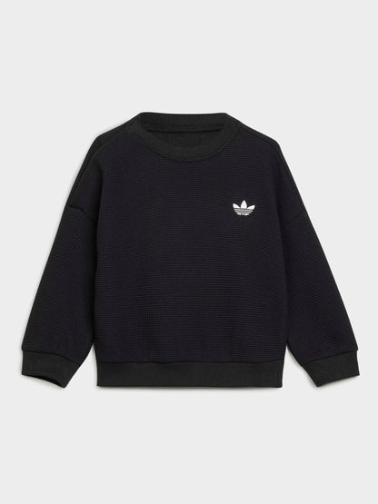 Dsiney Kidz - adidas Originals Black Waffle Texture Top and Joggers Set image 7