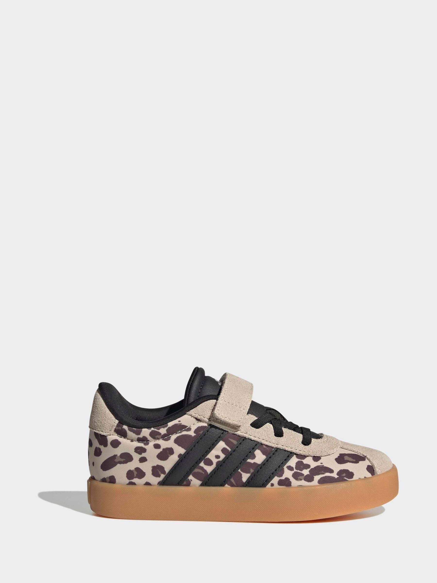 adidas Leopard Print Vl Court 3.0 El Trainers image 1