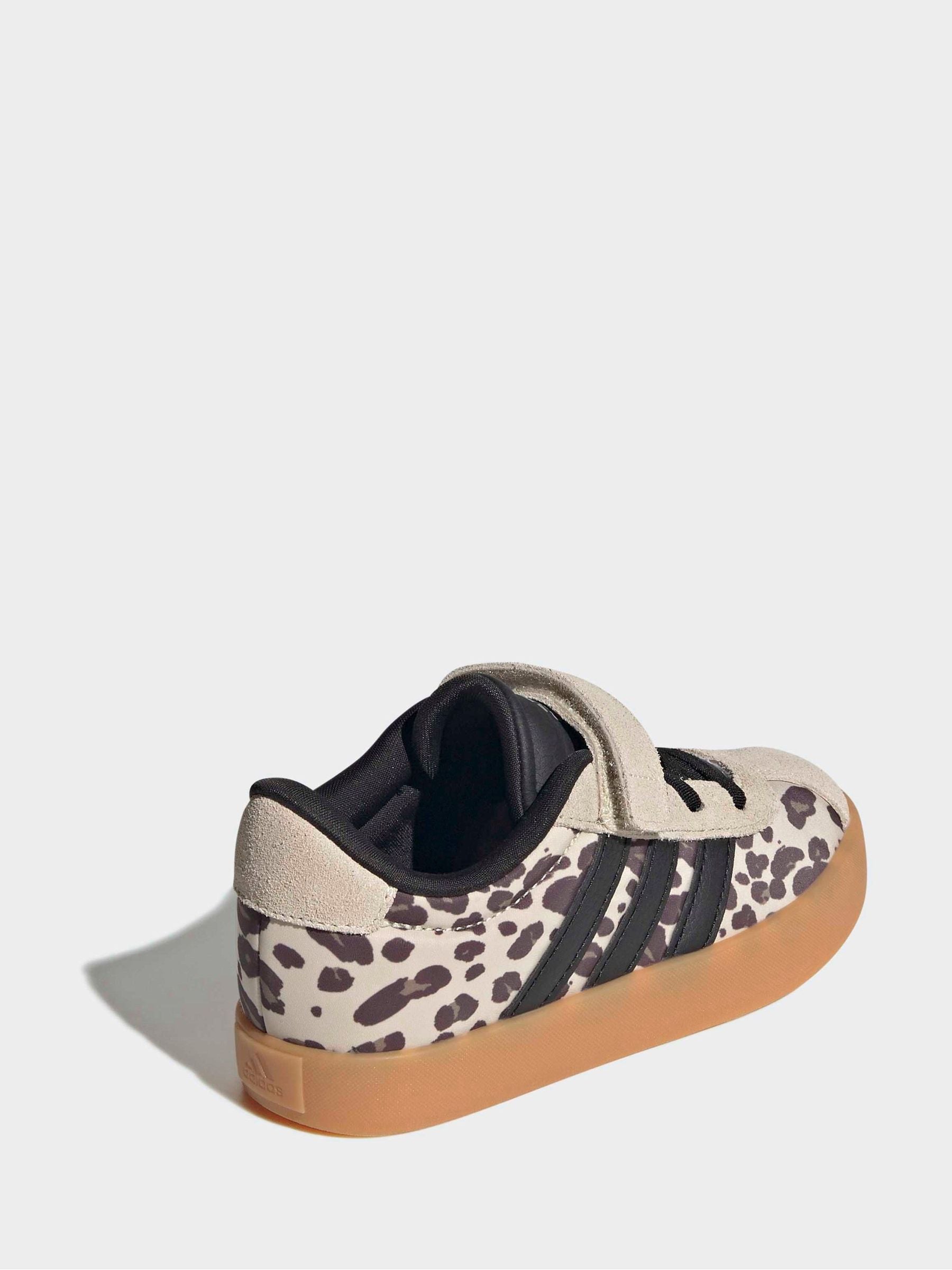 adidas Leopard Print Vl Court 3.0 El Trainers image 4
