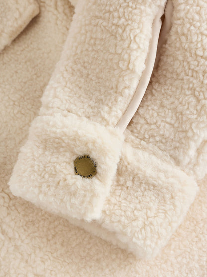 Ecru Borg Fleece Shacket (3-16yrs) - image 10