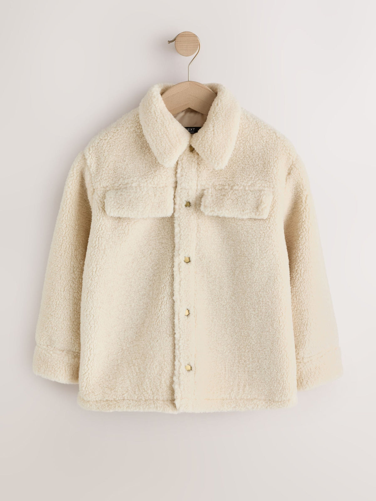 Ecru Borg Fleece Shacket (3-16yrs) - image 6