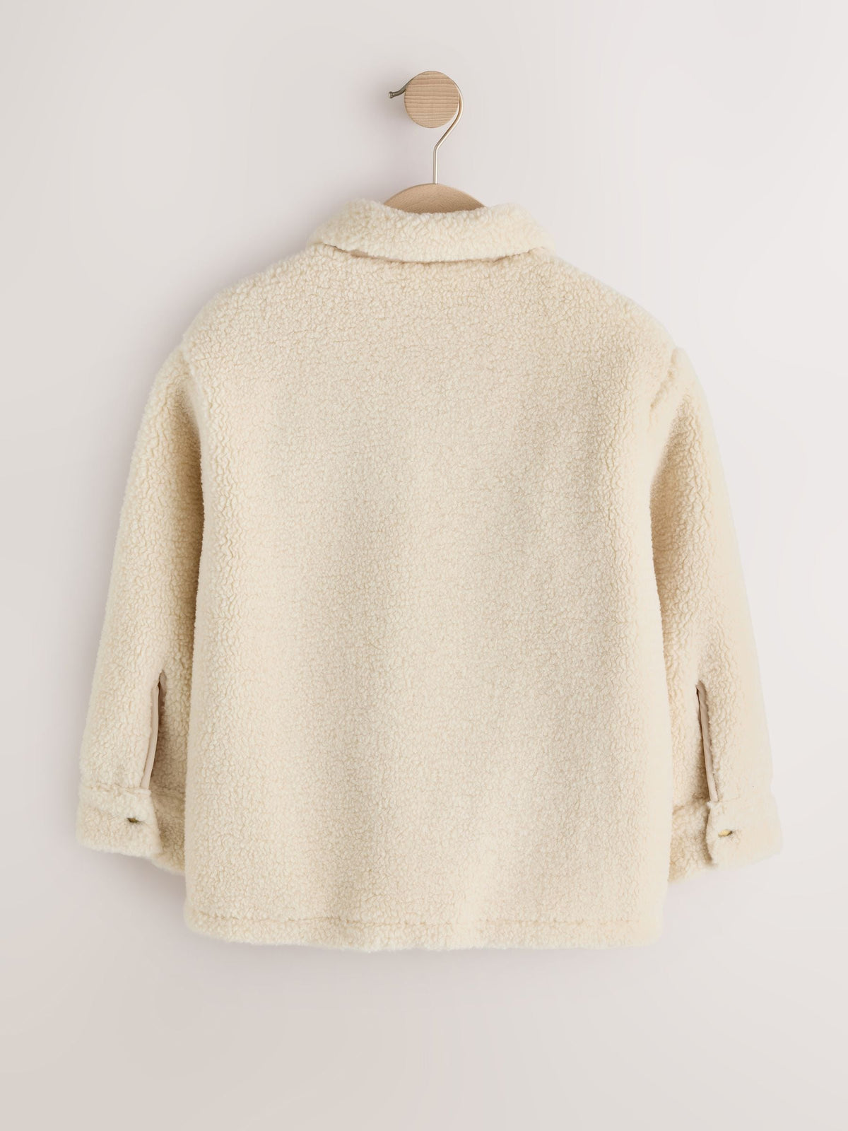 Ecru Borg Fleece Shacket (3-16yrs) - image 8
