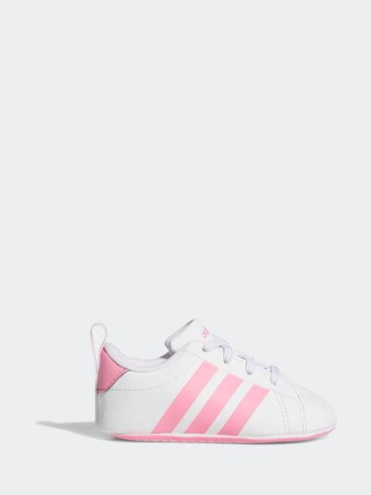 adidas White Grand Court Crib Trainers image 2