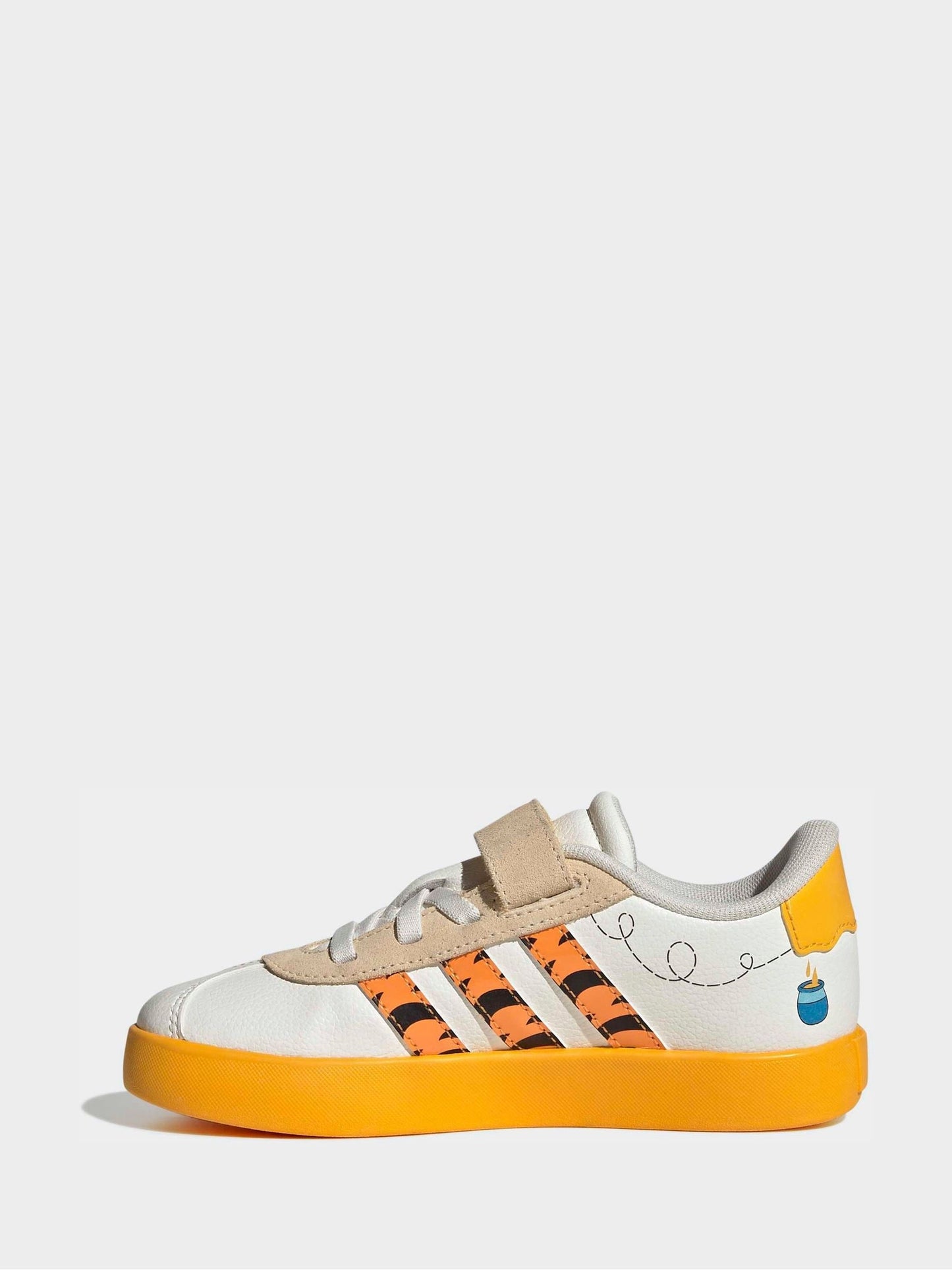 adidas White VL Court Winnie The Pooh Trainers image 3