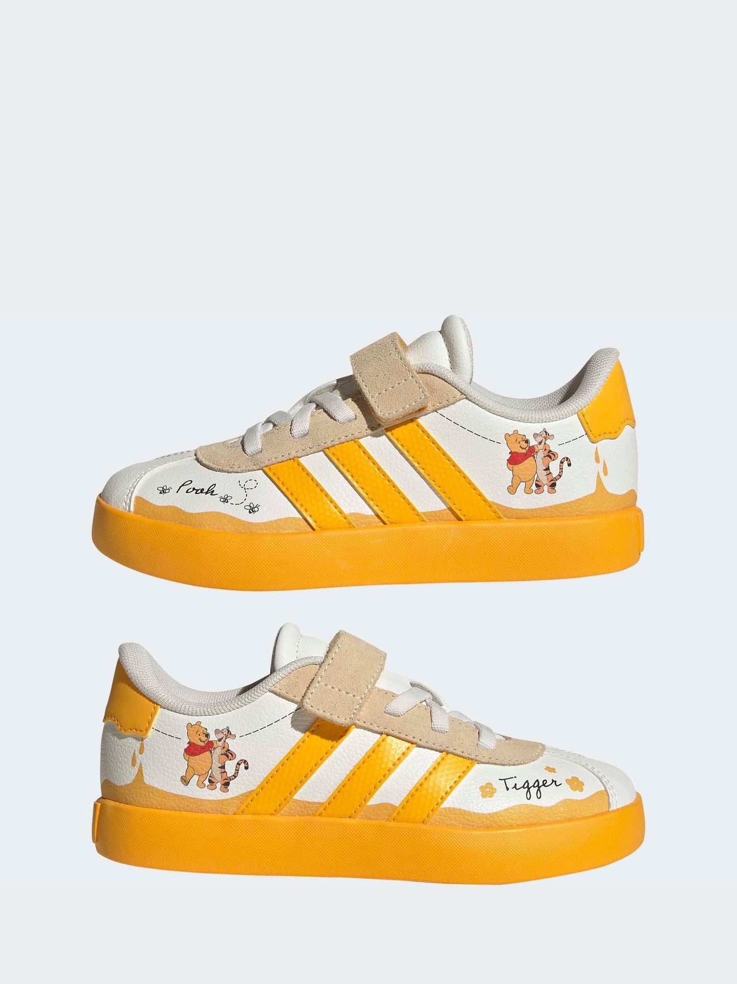 adidas White VL Court Winnie The Pooh Trainers image 7
