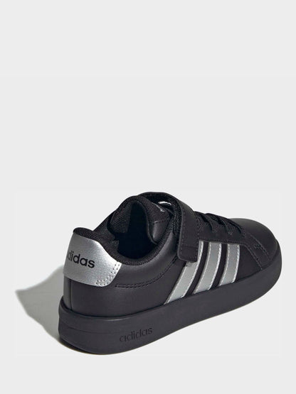 adidas Black Grand Court 3.0 El Trainers image 4