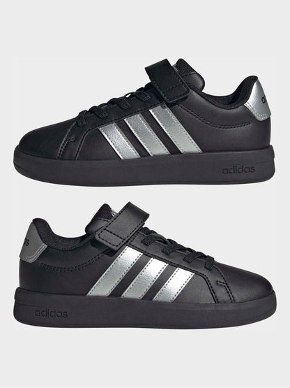 adidas Black Grand Court 3.0 El Trainers image 7