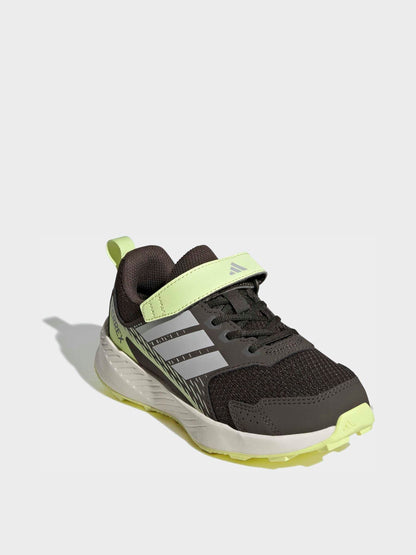 adidas Green Terrex Tracefinder Kids Trainers image 3