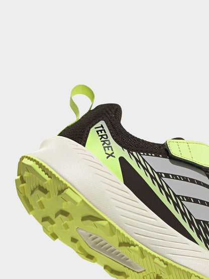adidas Green Terrex Tracefinder Kids Trainers image 8