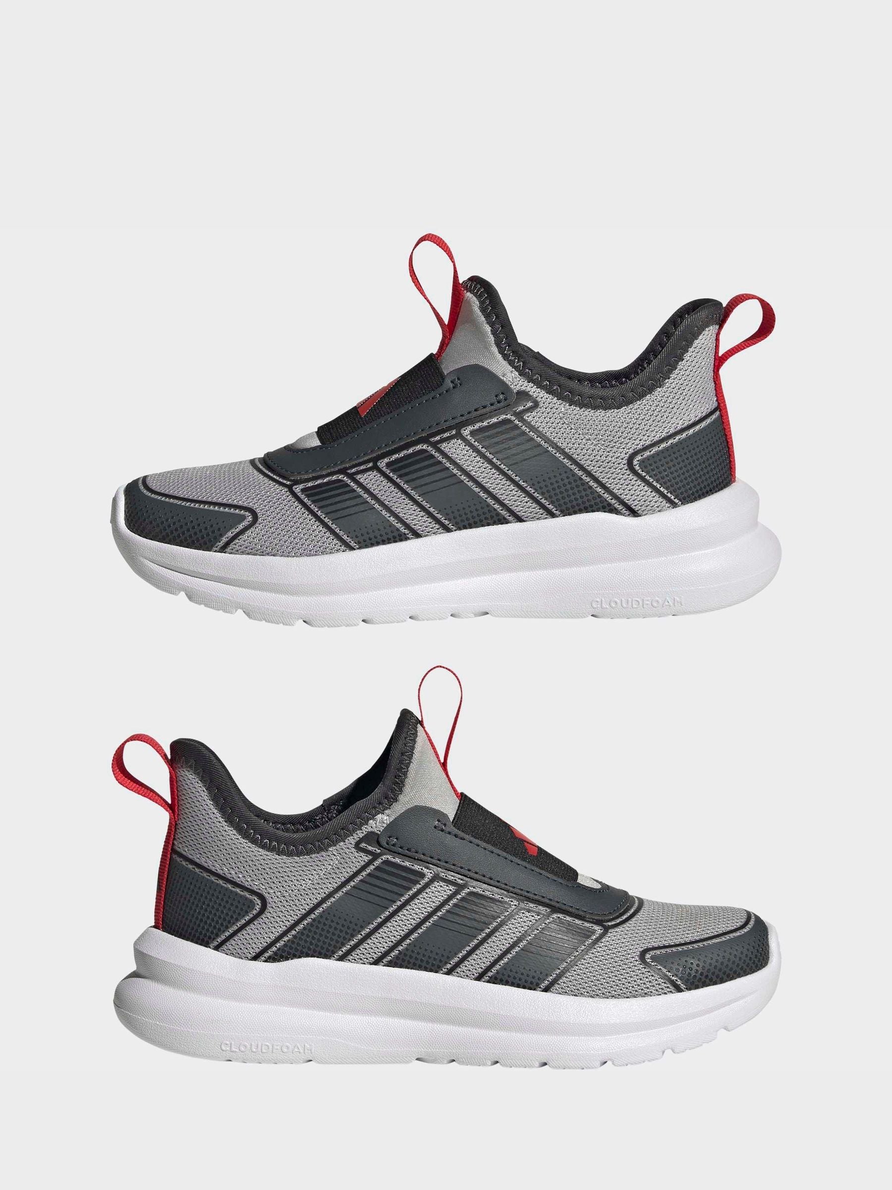 adidas Grey/Red Tensaur Comfort Trainers image 3