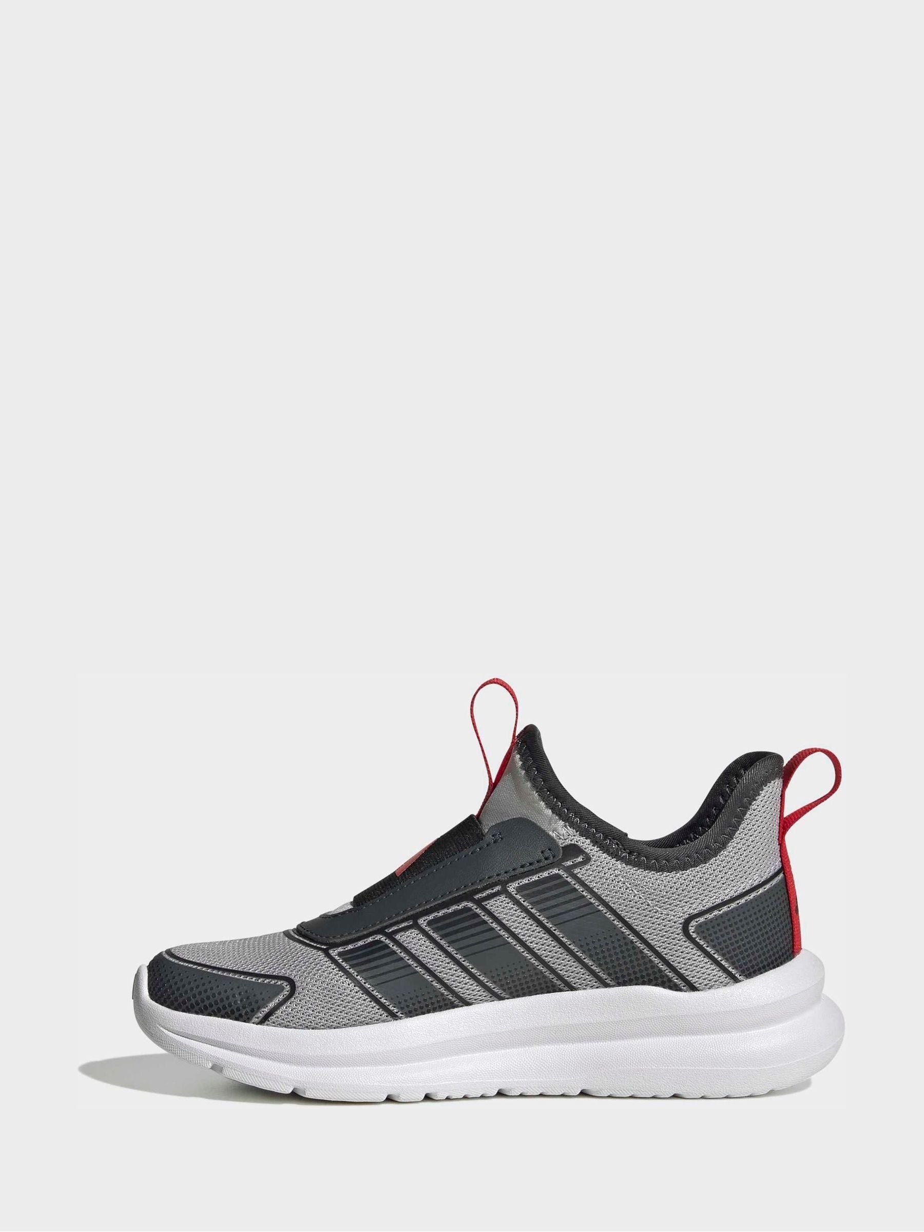 adidas Grey/Red Tensaur Comfort Trainers image 8