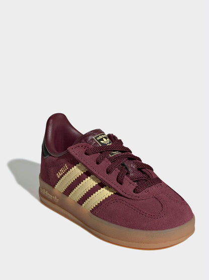 Dsiney Kidz - adidas Originals Red Gazelle Indoor Trainers image 3