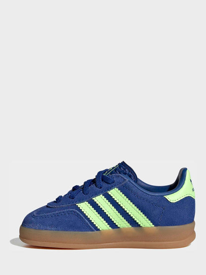 Dsiney Kidz - adidas Originals Blue Gazelle Indoor Trainers image 2