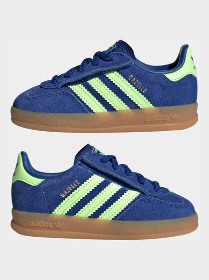 Dsiney Kidz - adidas Originals Blue Gazelle Indoor Trainers image 5