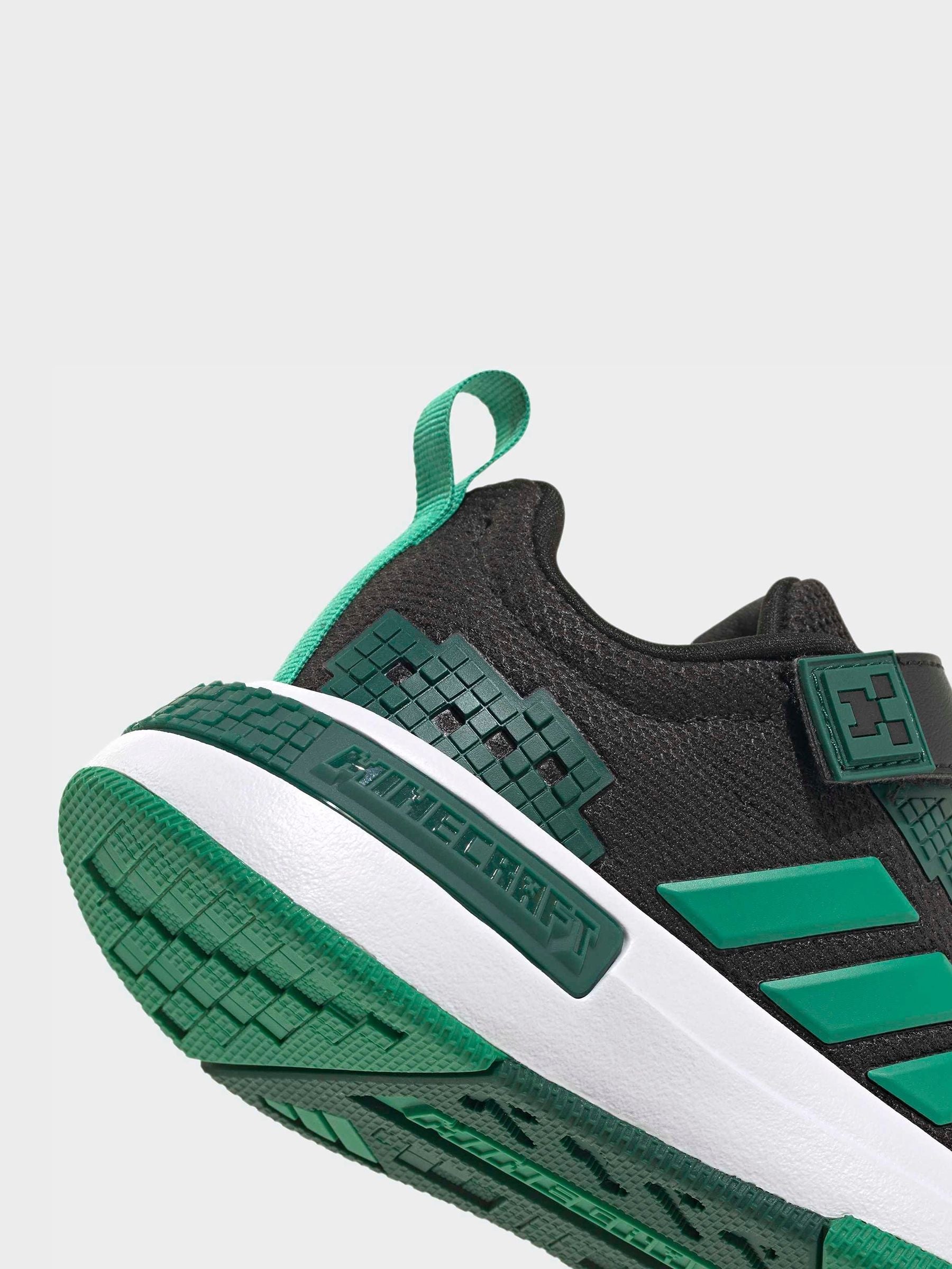 adidas Black/Green Minecraft Pro EL Trainers image 10
