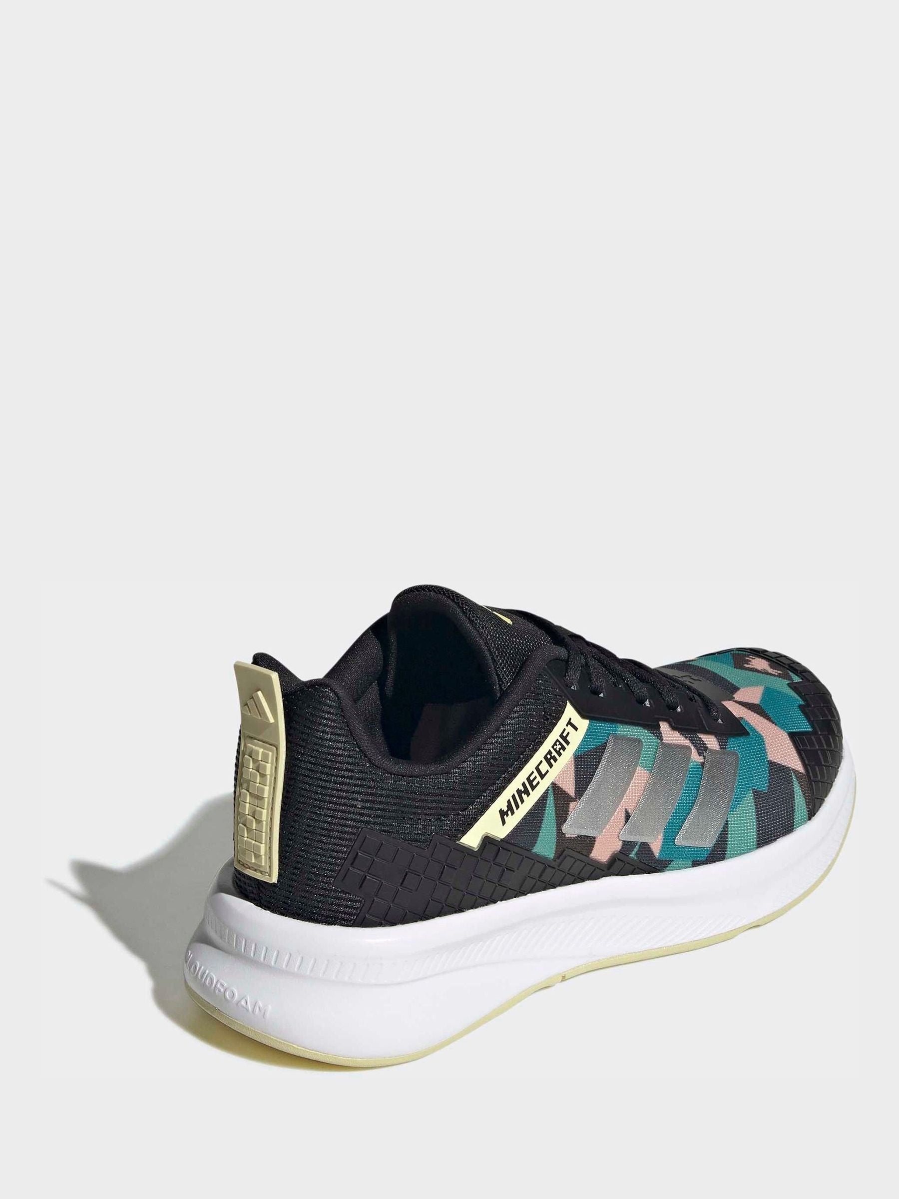 adidas Black Minecraft Fortarun Trainers image 4