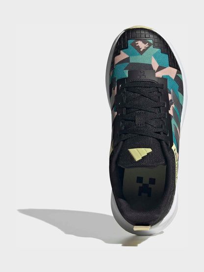 adidas Black Minecraft Fortarun Trainers image 5