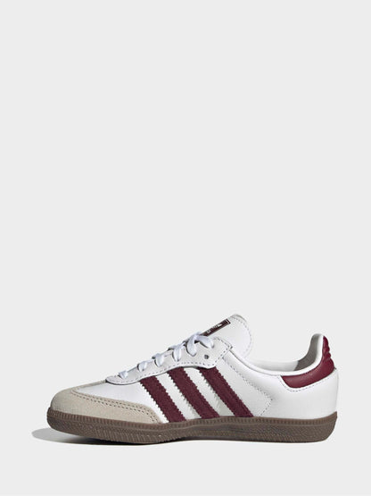 adidas Originals White Samba OG C Trainers image 4
