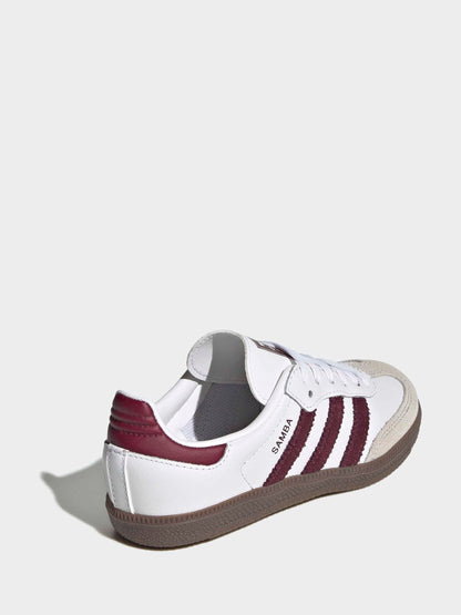 adidas Originals White Samba OG C Trainers image 6