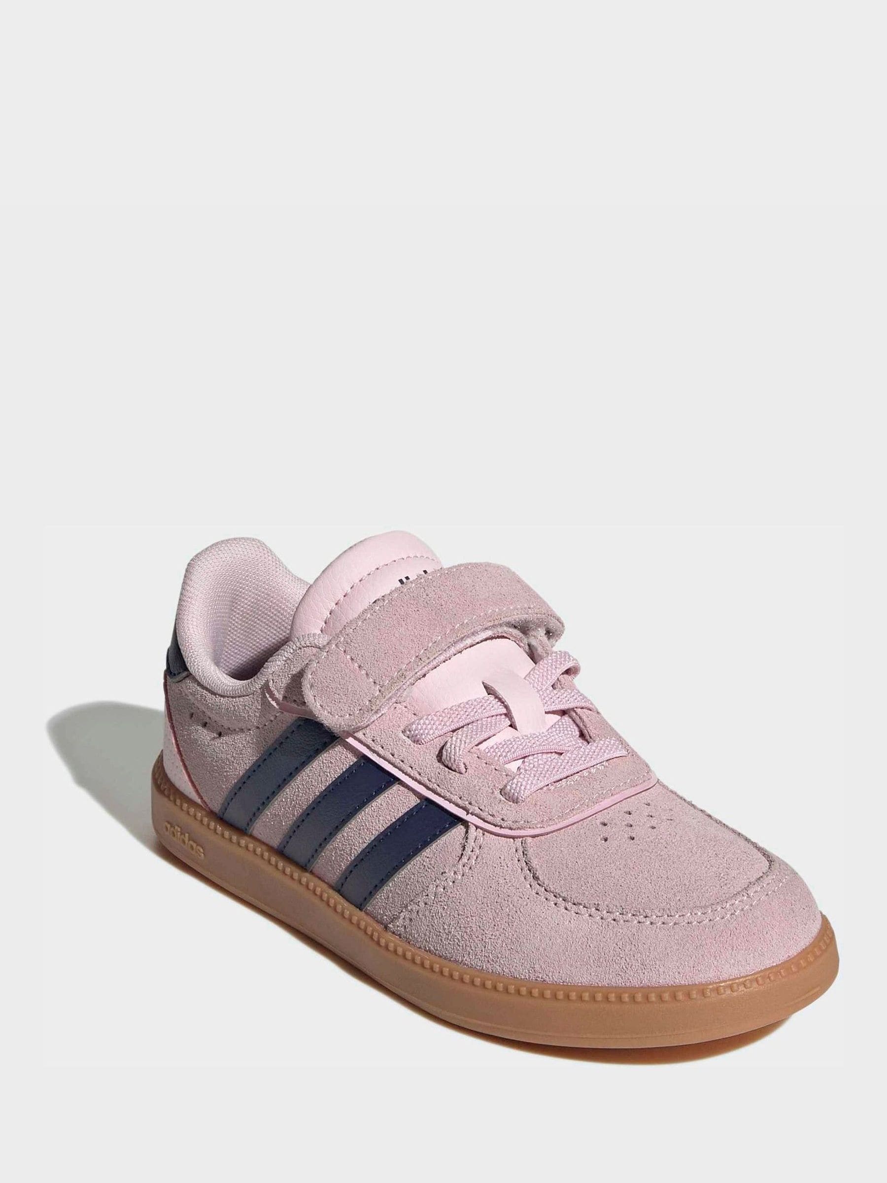 adidas Pink/Blue Breaknet Sleek Kids Trainers image 2