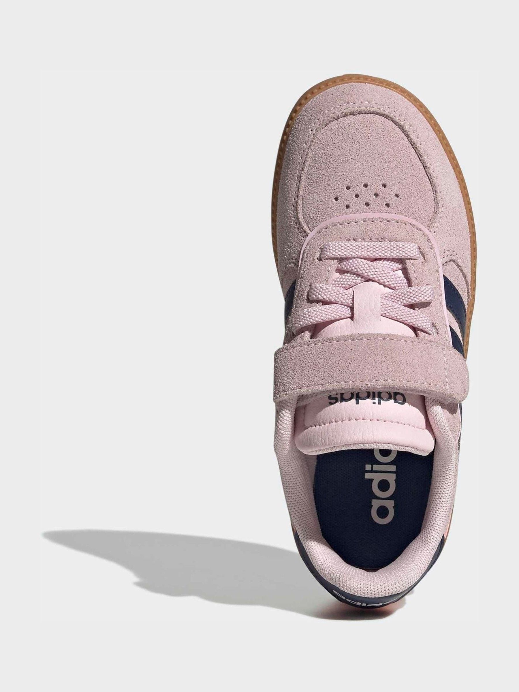 adidas Pink/Blue Breaknet Sleek Kids Trainers image 4