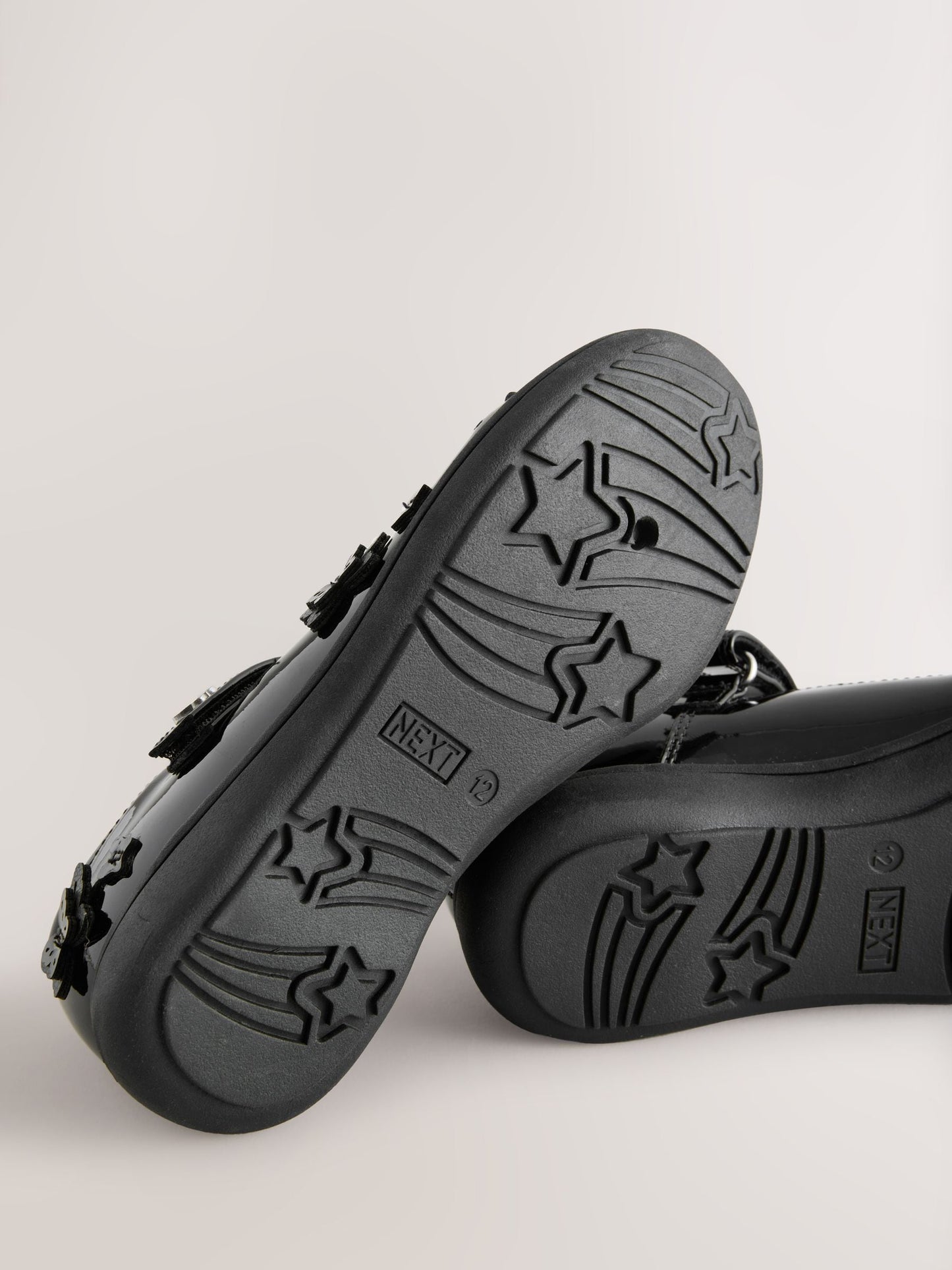 Black Patent Standard Fit (F) School Butterfly Mary Jane Shoes image 4