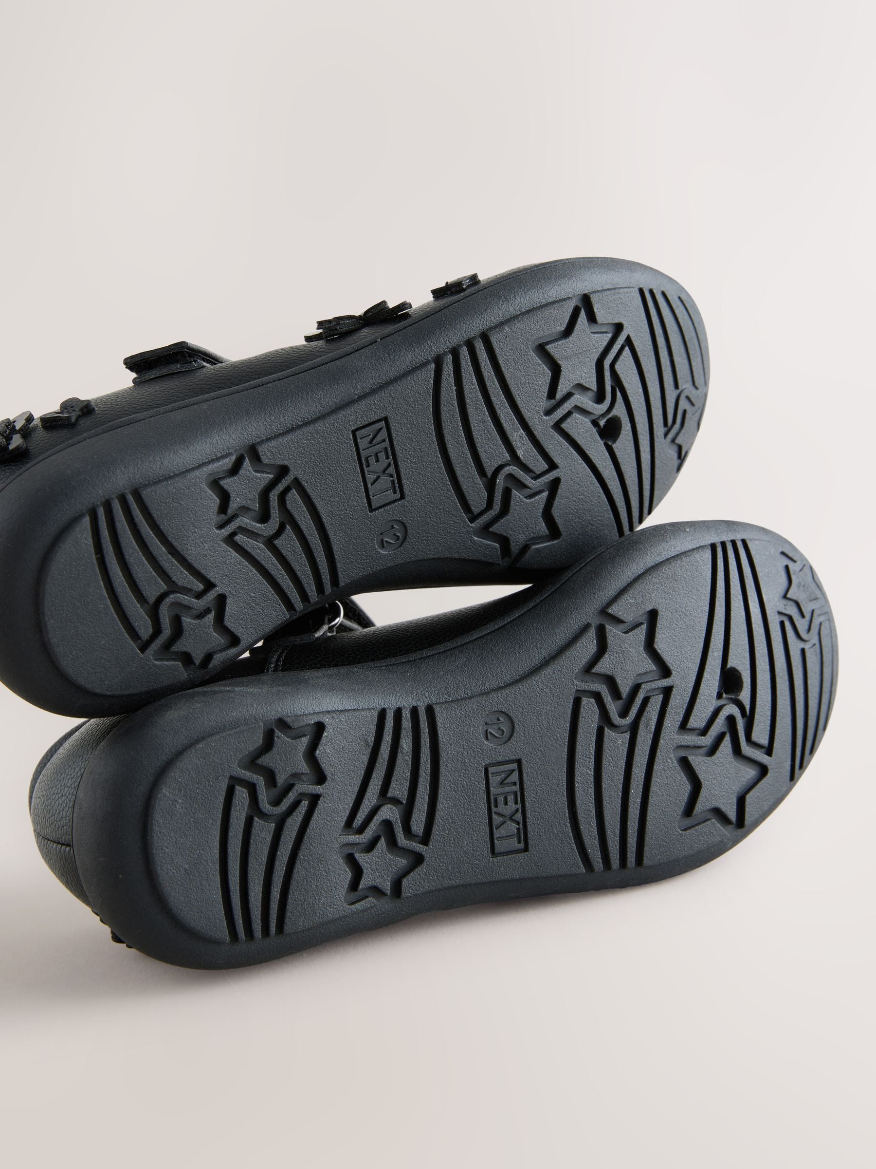 Black Matt Standard Fit (F) School Butterfly Mary Jane Shoes image 5