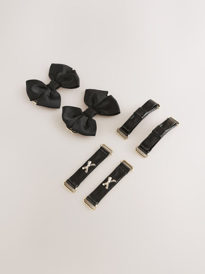 Black Patent Interchangable Strap Mary Jane School Shoes image 6