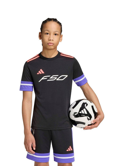 Dsiney Kidz - adidas Black Kids F50 Short Sleeve Shirt image 1
