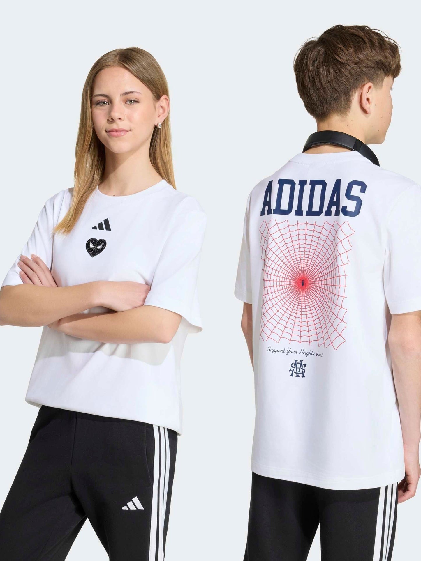 Dsiney Kidz - adidas White Spiderman Graphic T-Shirt image 3
