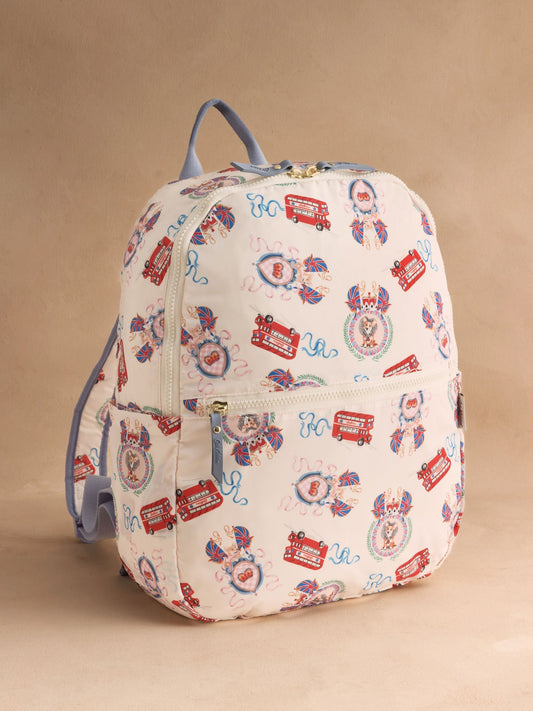 Cath Kidston Ecru London Icons Foldaway Backpack image 1
