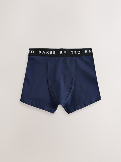 Dsiney Kidz - Baker by Ted Baker Blue/Navy Boxers 5 Pack image 2