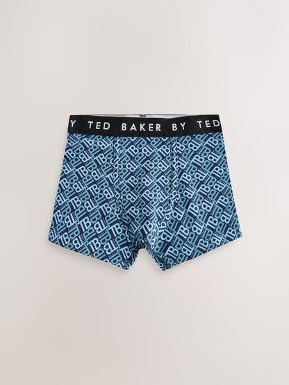 Dsiney Kidz - Baker by Ted Baker Blue/Navy Boxers 5 Pack image 5