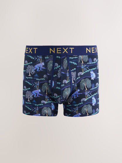 Dsiney Kidz - Blue/Green A-Front Cotton Rich Boxers 5 Pack image 2