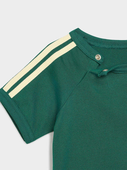Dsiney Kidz - adidas Originals Green 3-Stripe Top & Short Set image 4