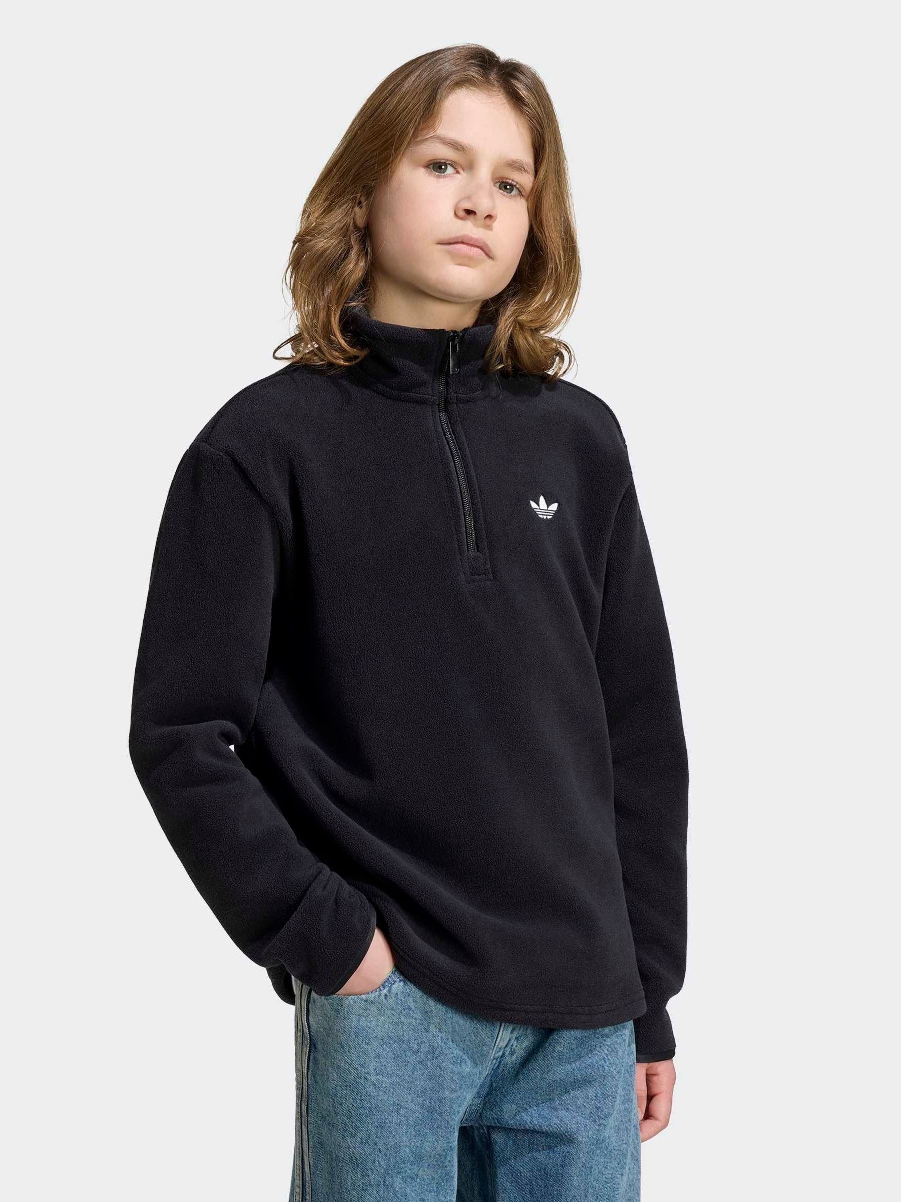 Dsiney Kidz - adidas Originals Black Half Zip Fleece image 2