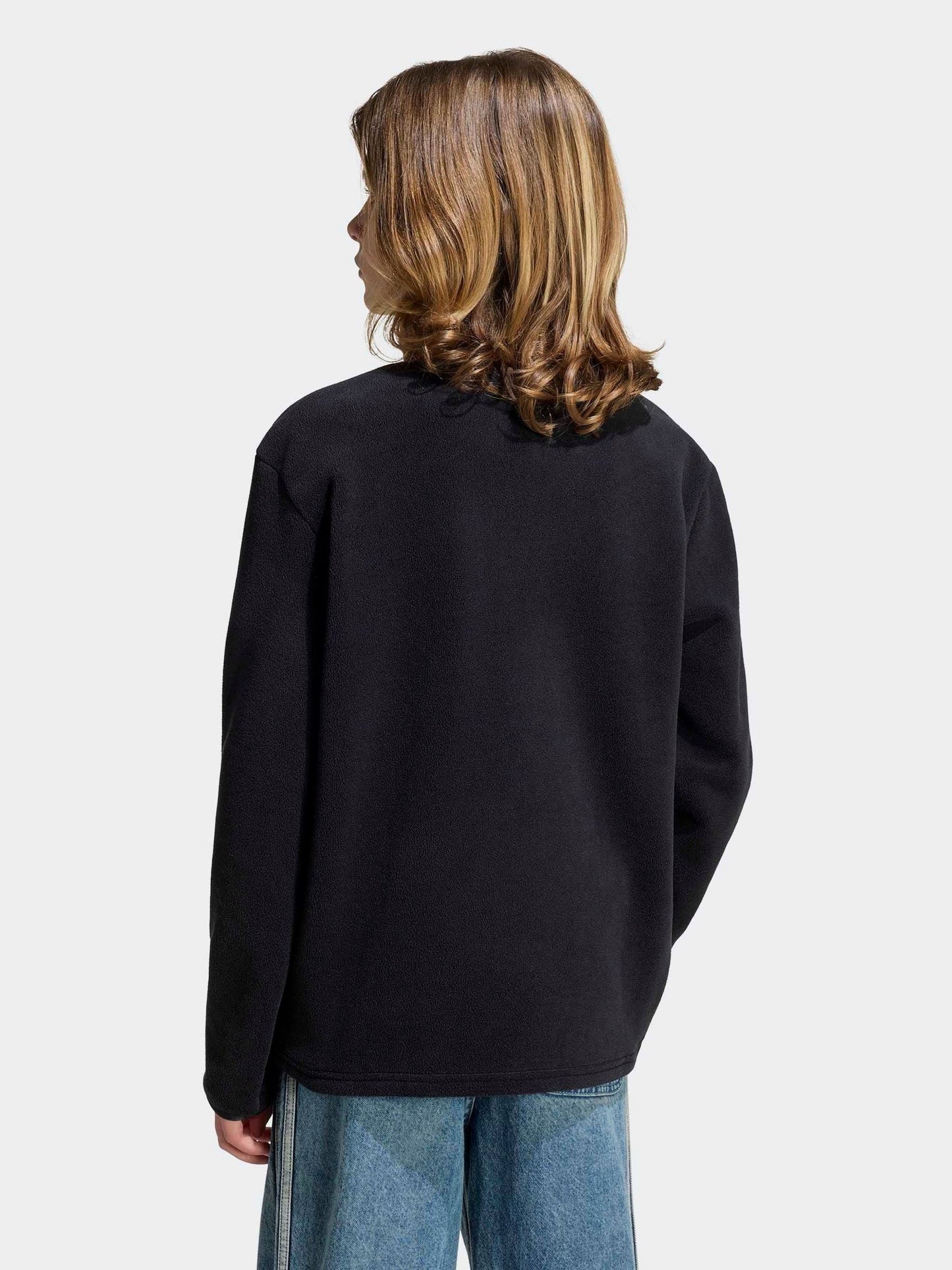 Dsiney Kidz - adidas Originals Black Half Zip Fleece image 3
