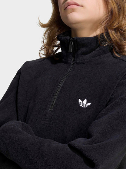 Dsiney Kidz - adidas Originals Black Half Zip Fleece image 5