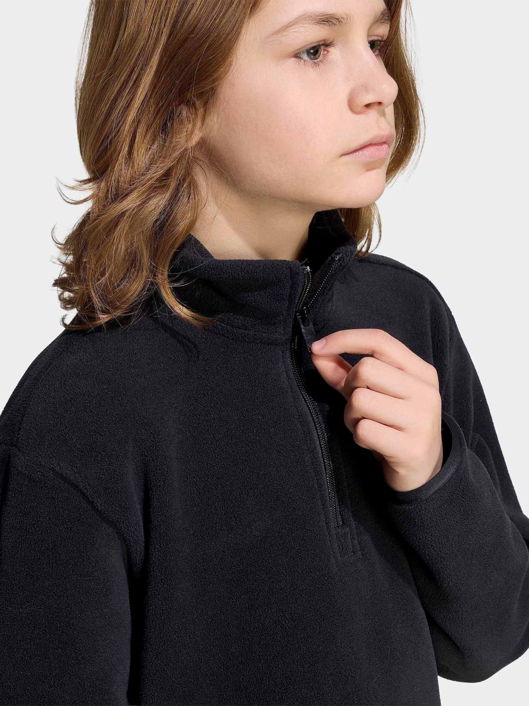 Dsiney Kidz - adidas Originals Black Half Zip Fleece image 6