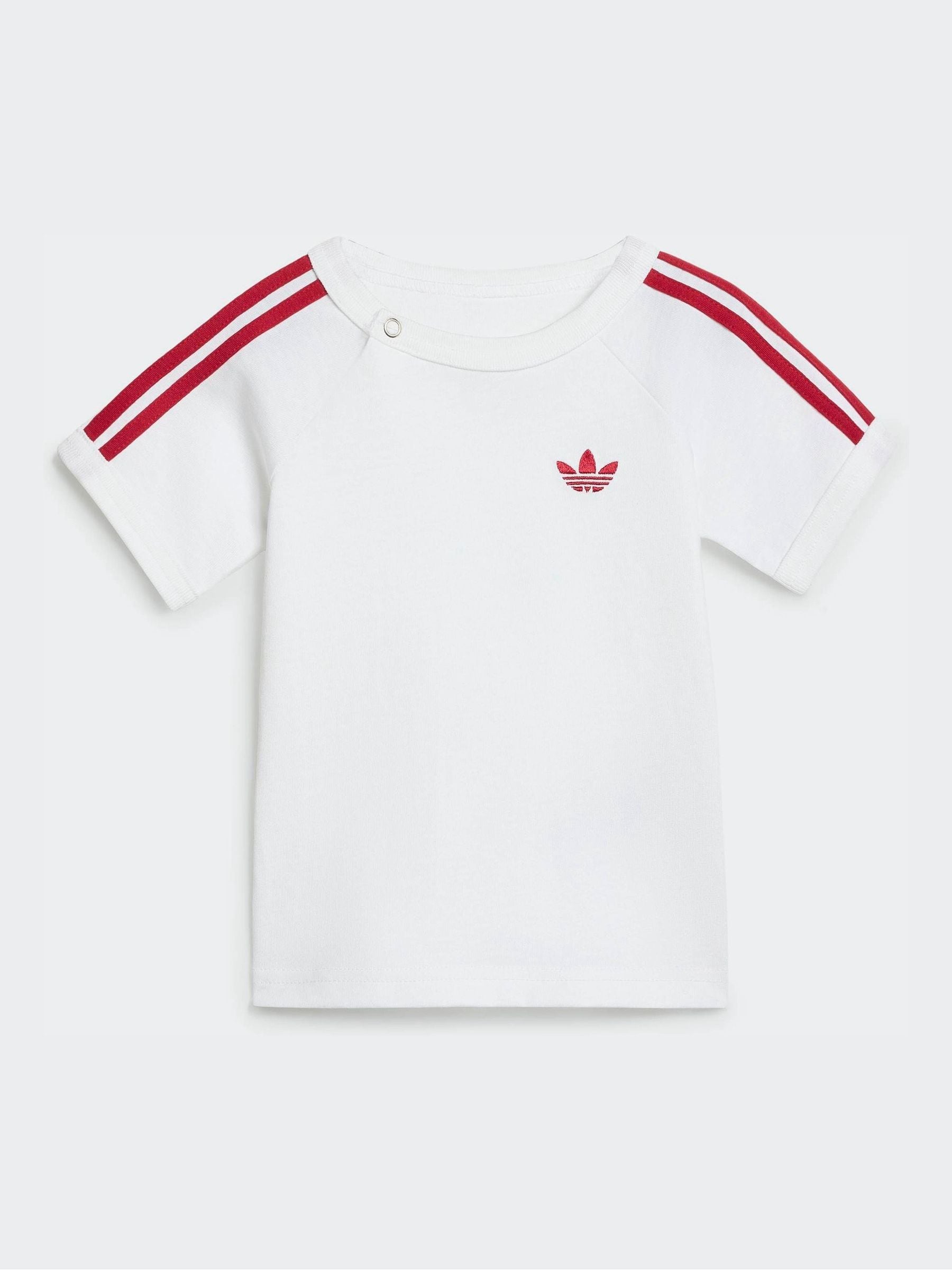 Dsiney Kidz - adidas Originals White 3-Stripe Top & Short Set image 2