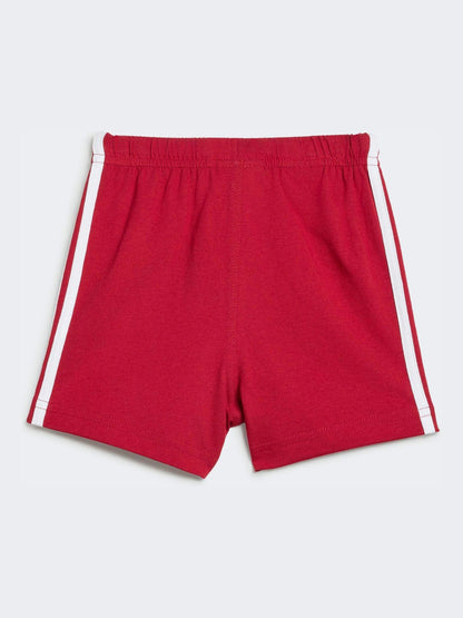 Dsiney Kidz - adidas Originals White 3-Stripe Top & Short Set image 4