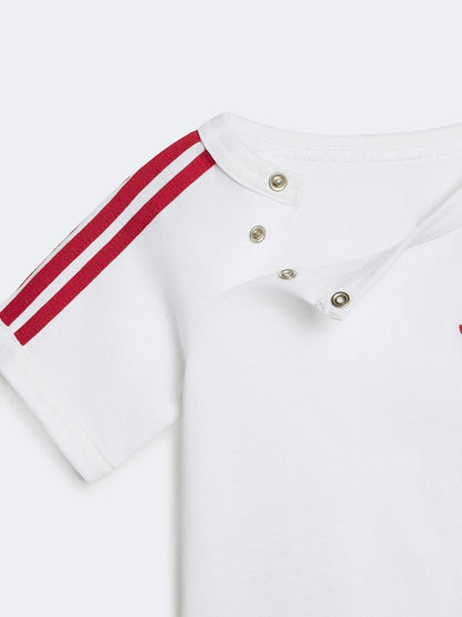 Dsiney Kidz - adidas Originals White 3-Stripe Top & Short Set image 5