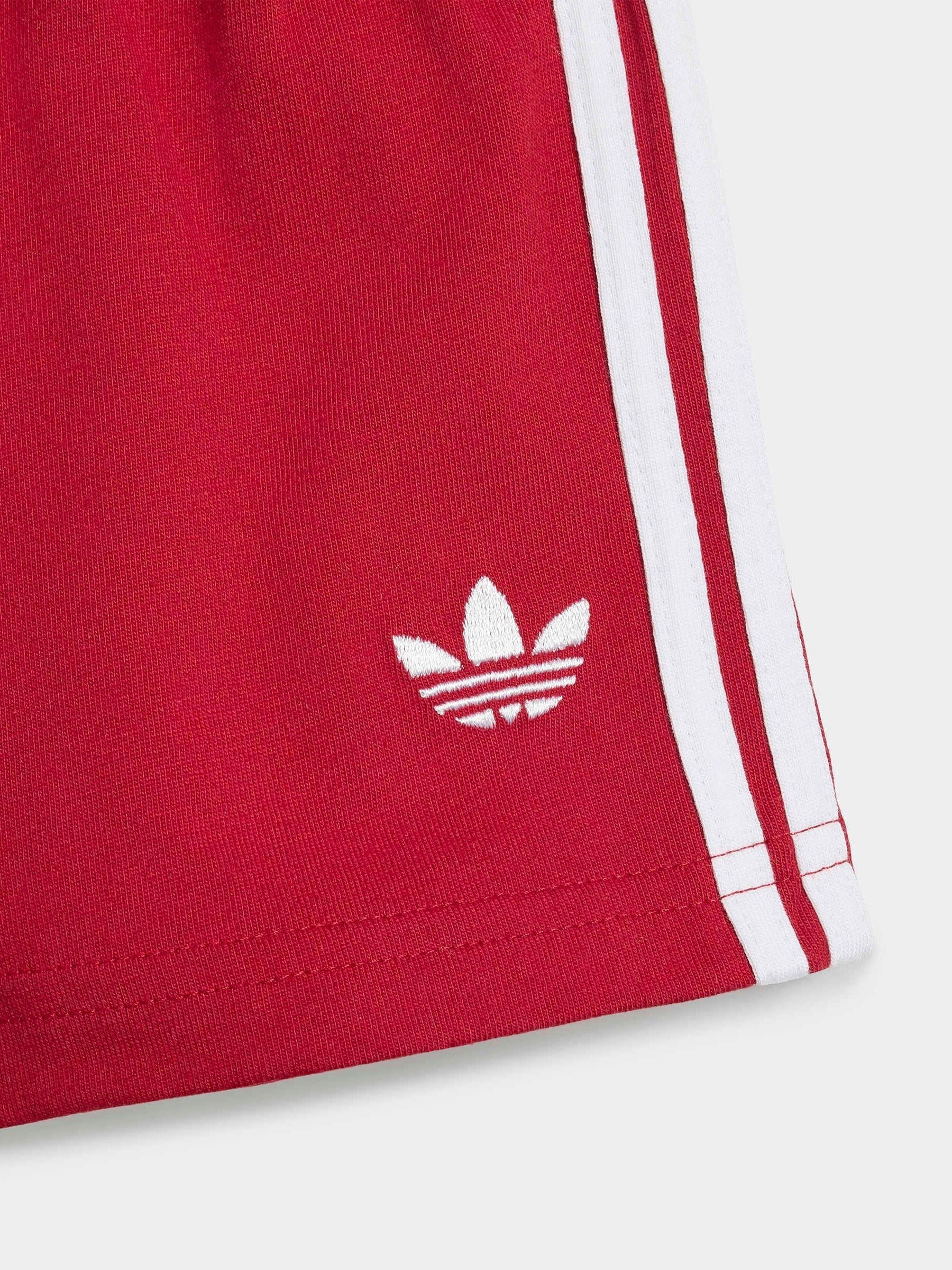 Dsiney Kidz - adidas Originals White 3-Stripe Top & Short Set image 7
