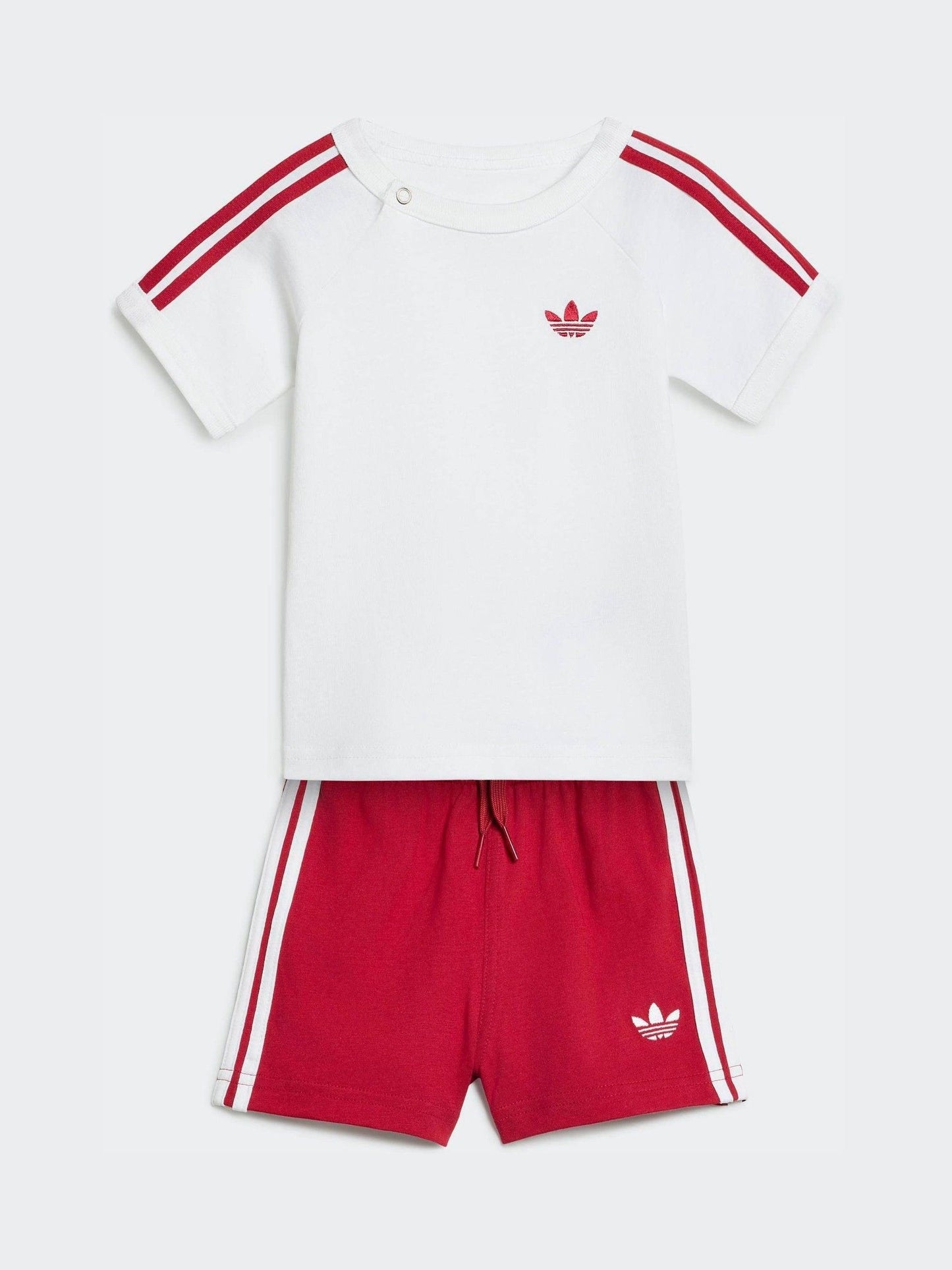 Dsiney Kidz - adidas Originals White 3-Stripe Top & Short Set image 1