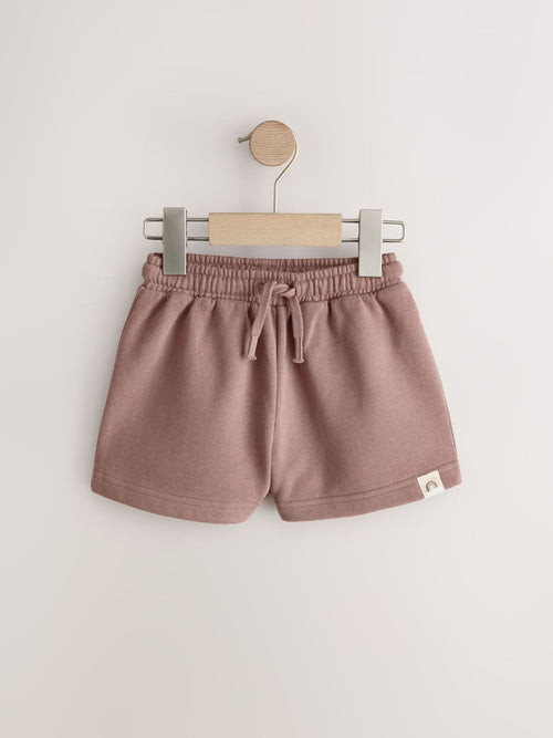 Mocha Brown Plain Sweat Shorts (3mths-7yrs) image 1