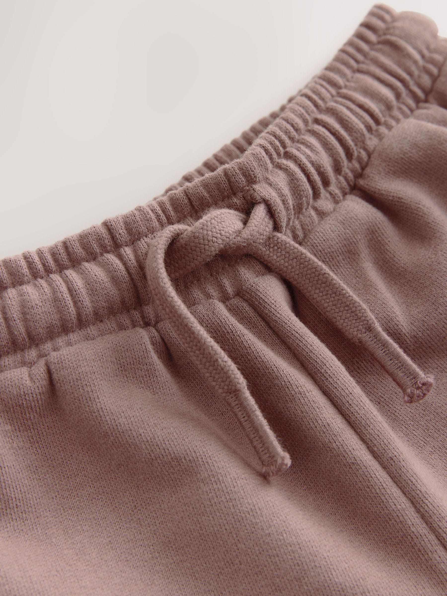 Mocha Brown Plain Sweat Shorts (3mths-7yrs) image 3