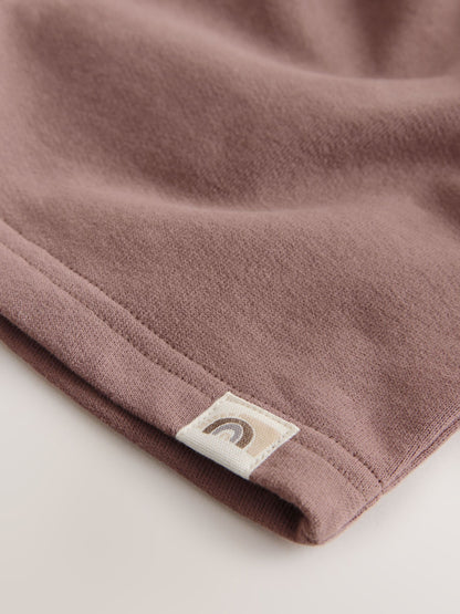 Mocha Brown Plain Sweat Shorts (3mths-7yrs) image 4