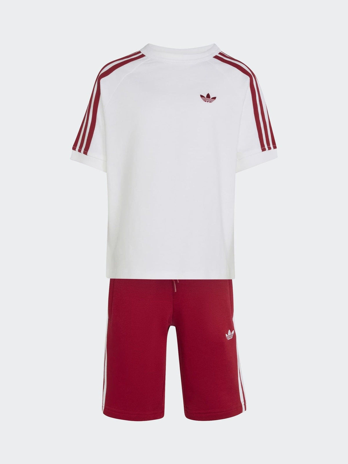 Dsiney Kidz - adidas Originals White 3 Stripe Top & Shorts Set image 1