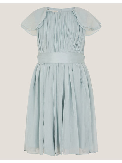 Monsoon Sage Green Ava Cape Sleeve Chiffon Bridesmaid Dress image 2